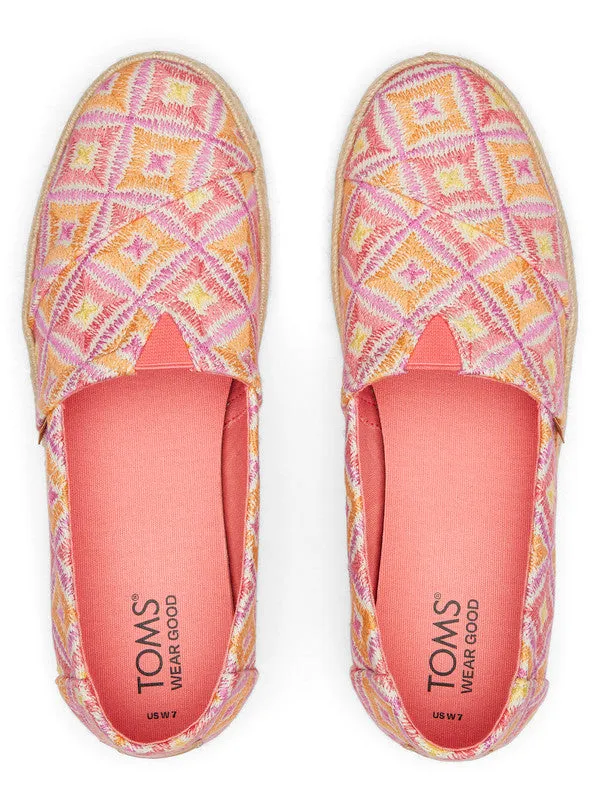 Alp Rope 2.0 Printed Pink Espadrilles