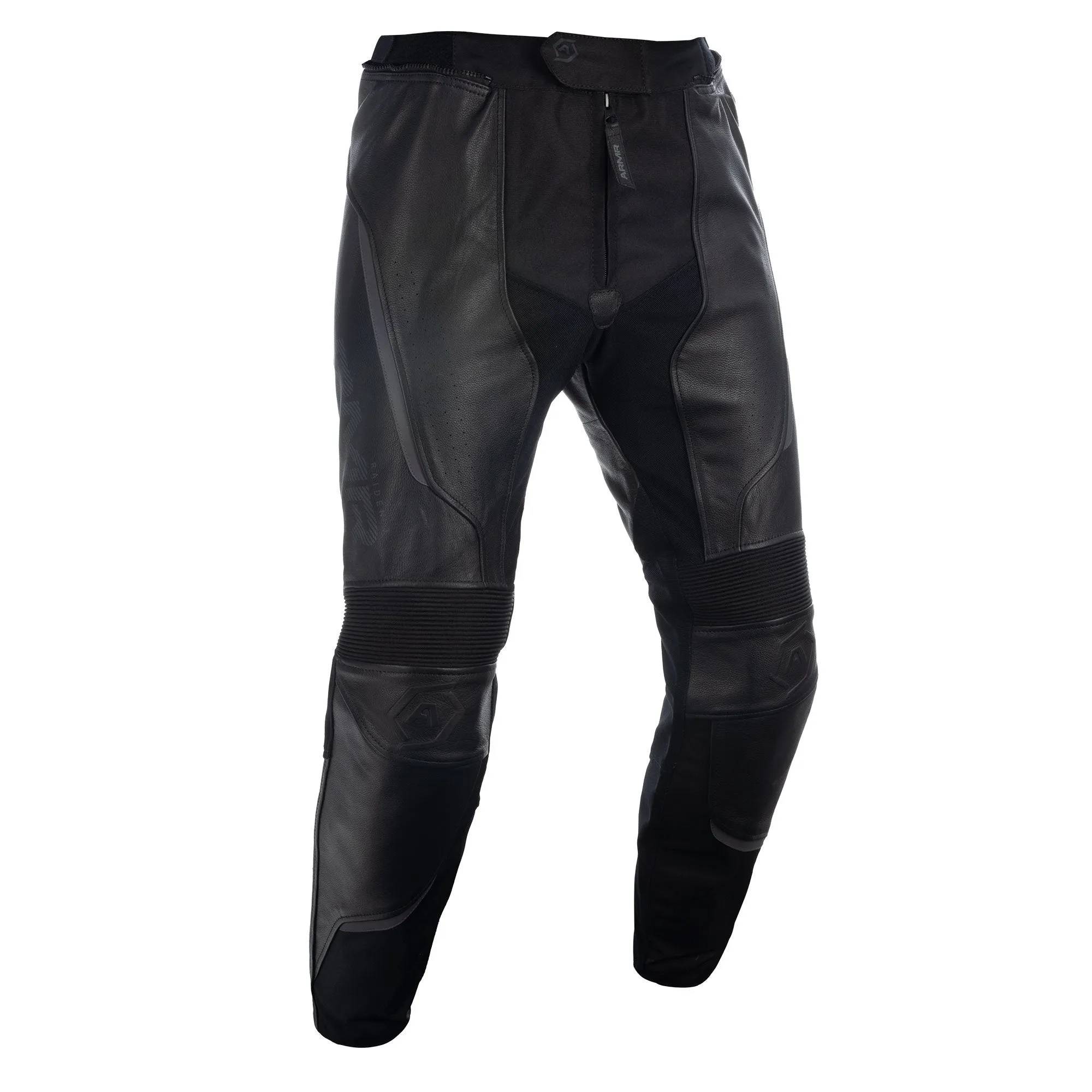 ARMR Raiden 3.0 Leather Jeans Trousers - Black