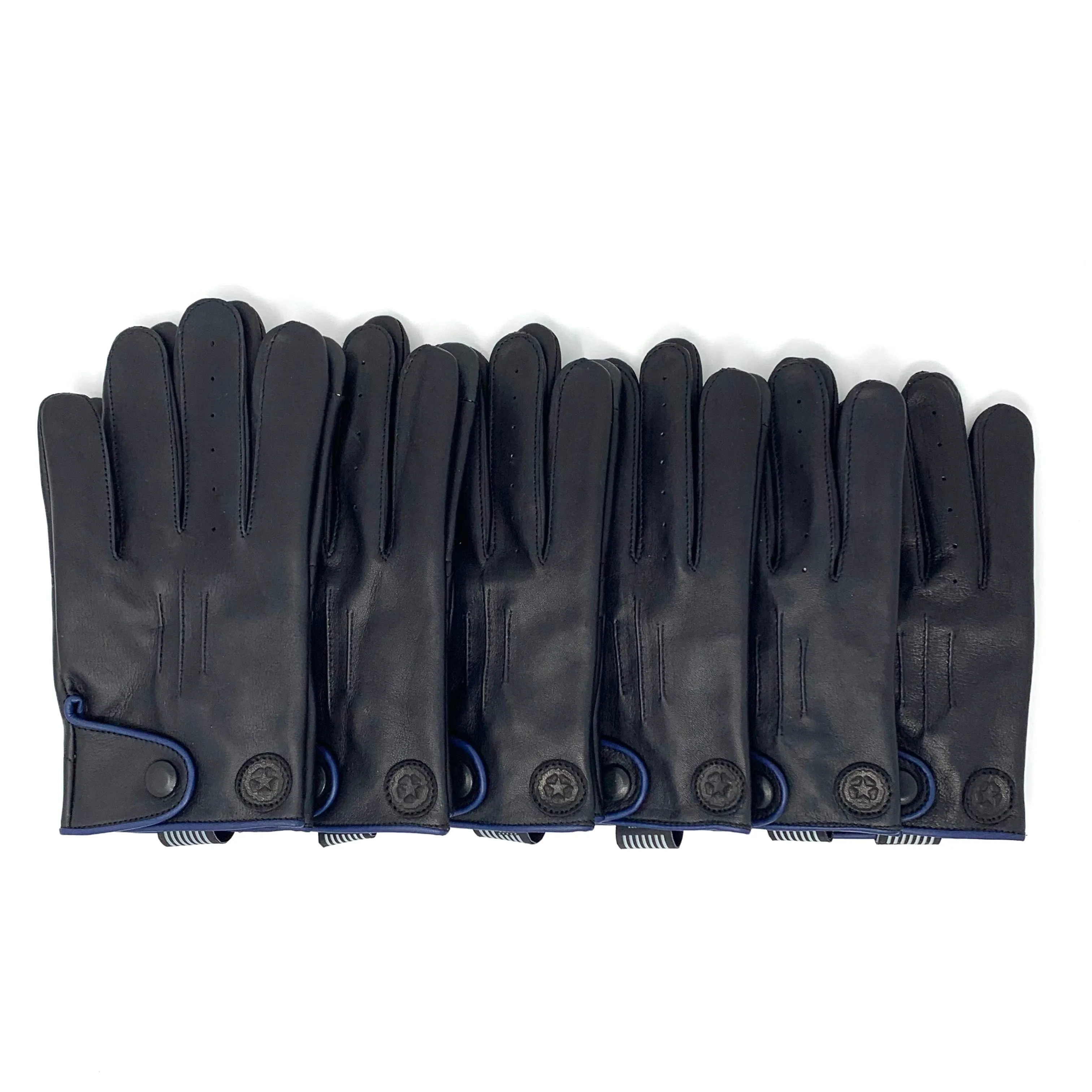 Bertie Gloves - Black / Blue