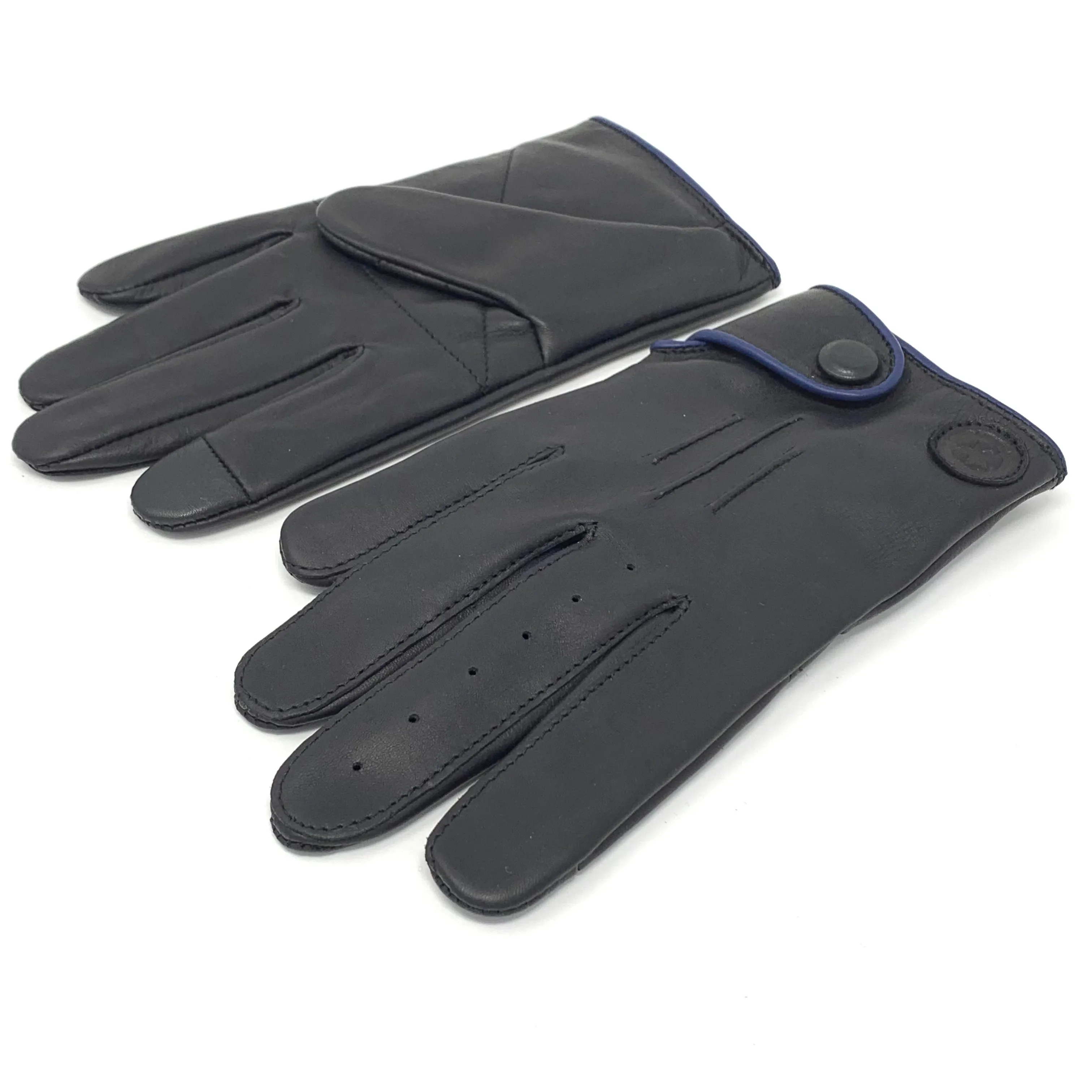 Bertie Gloves - Black / Blue