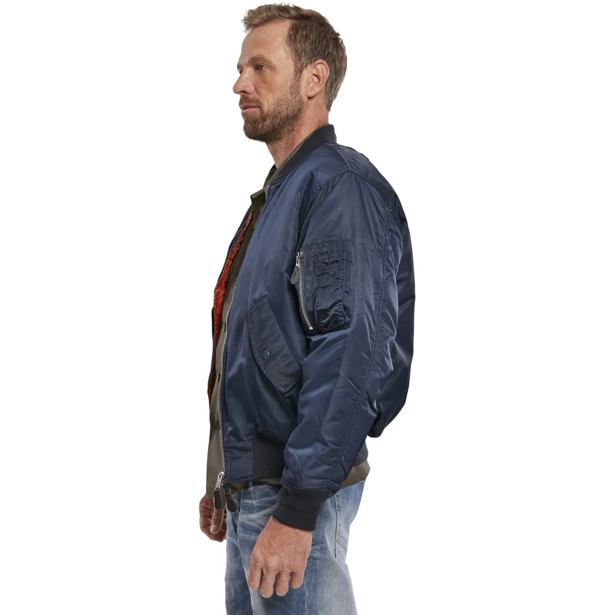 Brandit MA1 Bomber Flight Jacket Dark Navy