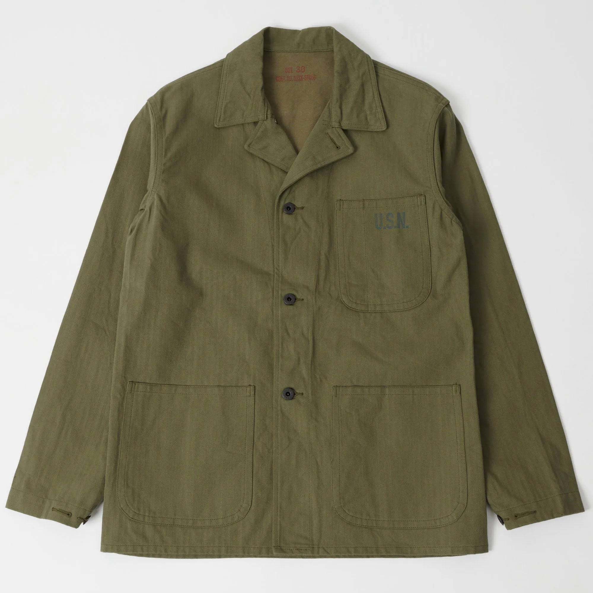 Buzz Rickson's BR14872 Type N-3 USN Utility Jacket - Olive