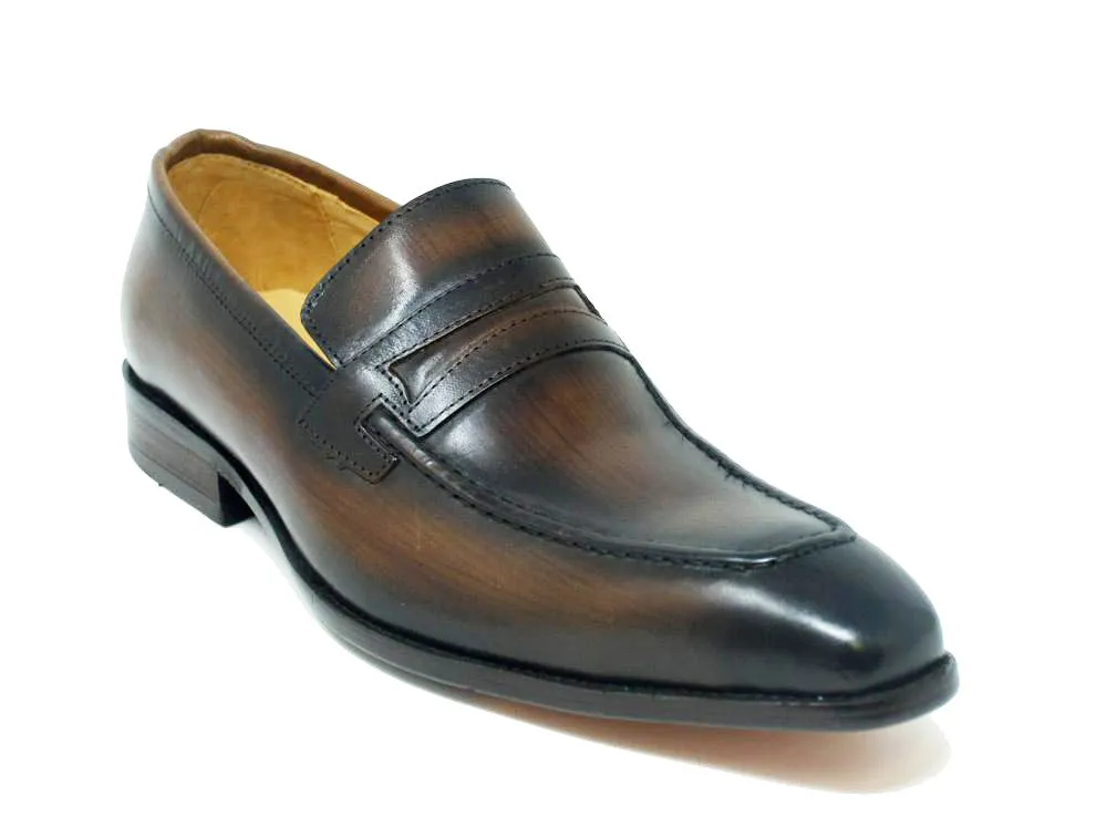 Calfskin Slip-On Penny Loafer Chestnut