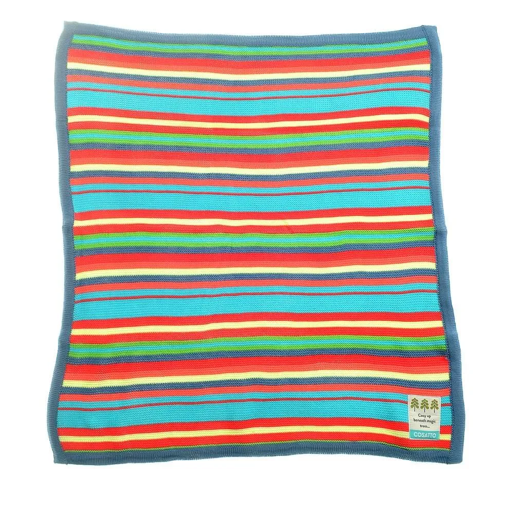 Cosatto Knitted Stripe Blanket – Multi Colour