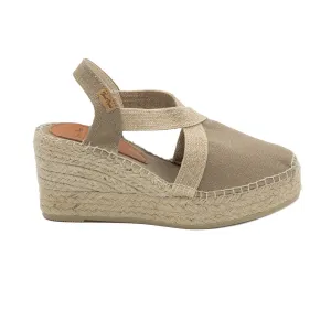 Cotton and Linen Wedge Espadrille for Women - Toda-NT