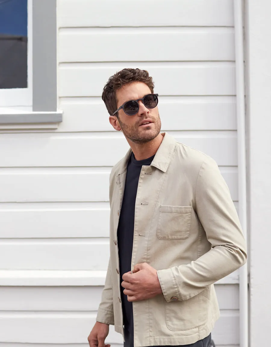 Cunningham Beige Overshirt Jacket