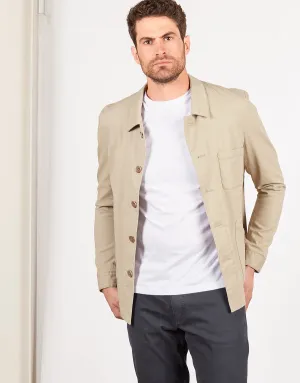 Cunningham Beige Overshirt Jacket