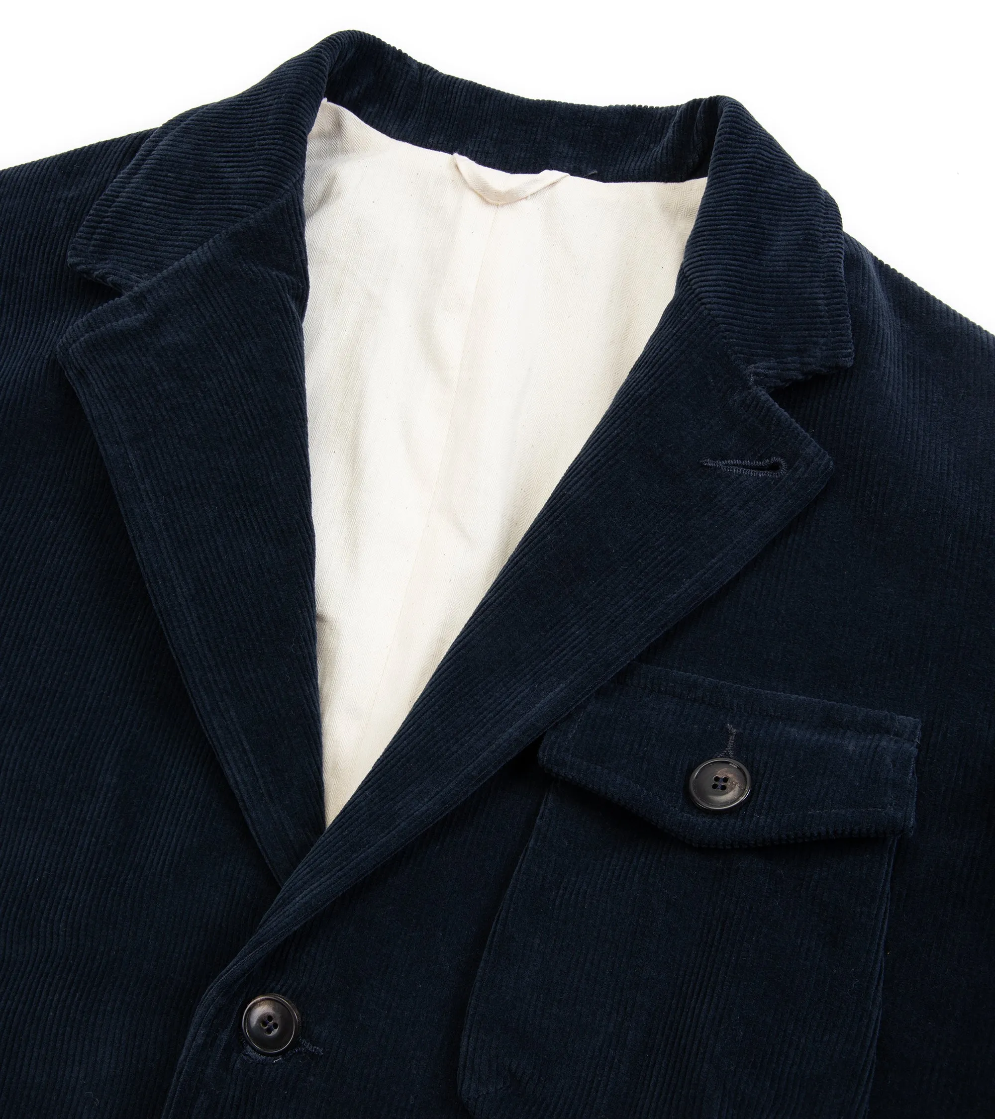 East Harbour Surplus Chester Washed Corduroy Jacket: Navy