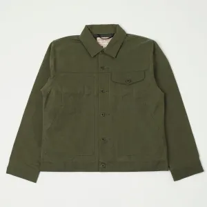 Filson Tin Cloth Short Lined Cruiser Jacket - Military Green