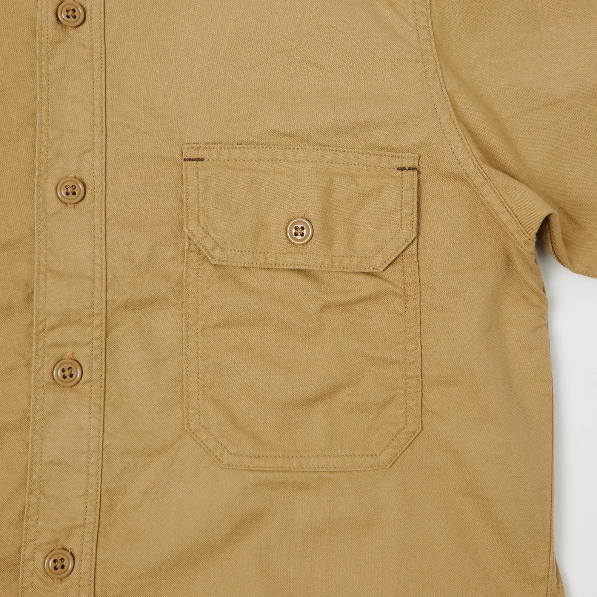 Freewheelers 1923015 Military Utility Shirt - Beige