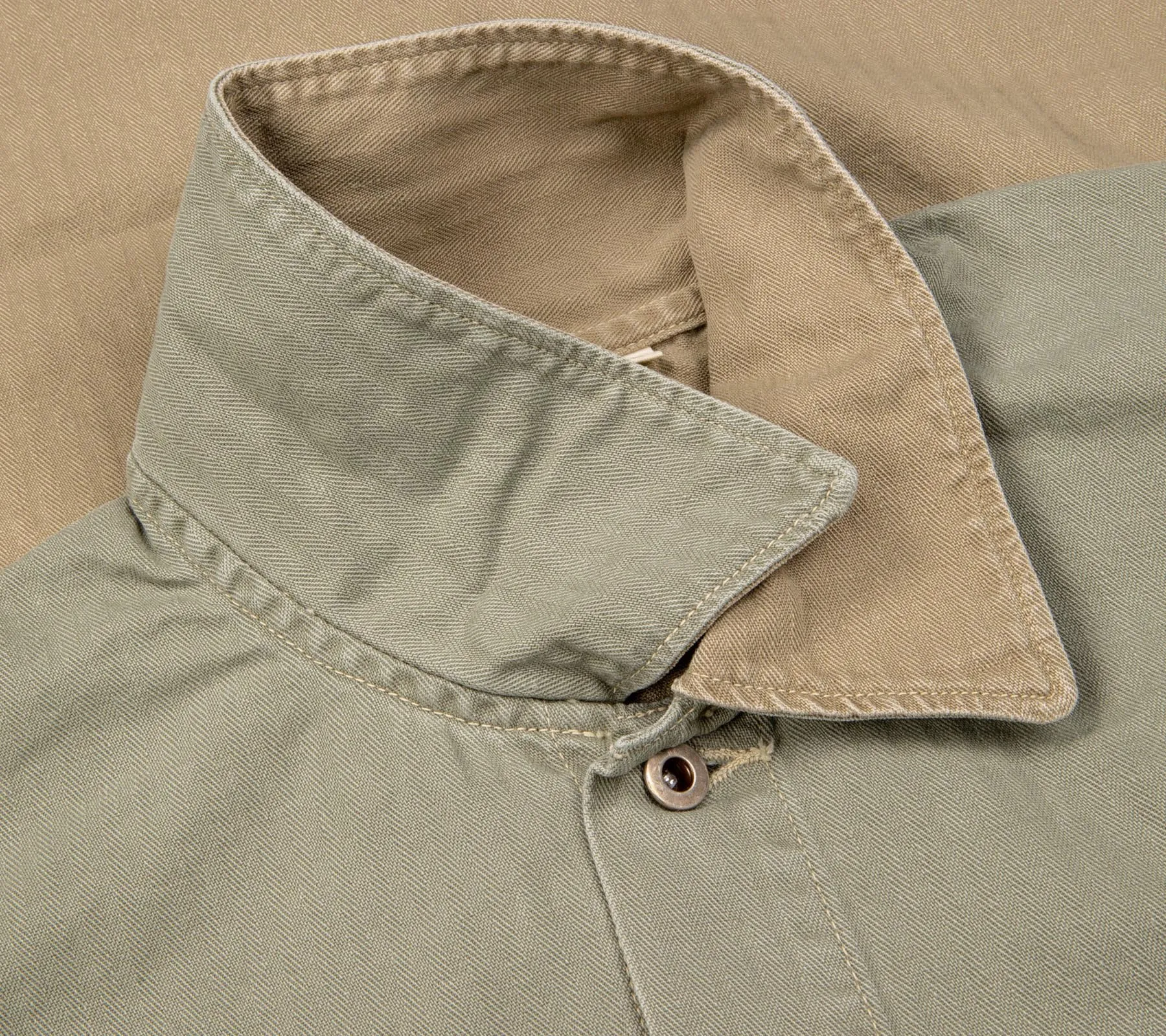 Herringbone Utility Coverall | Olive