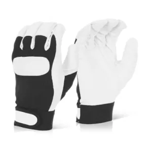 High Quality Soft Leather Drivers Glove With "Velcro" Cuff Pack of 10 pairs Beeswift Dgvc