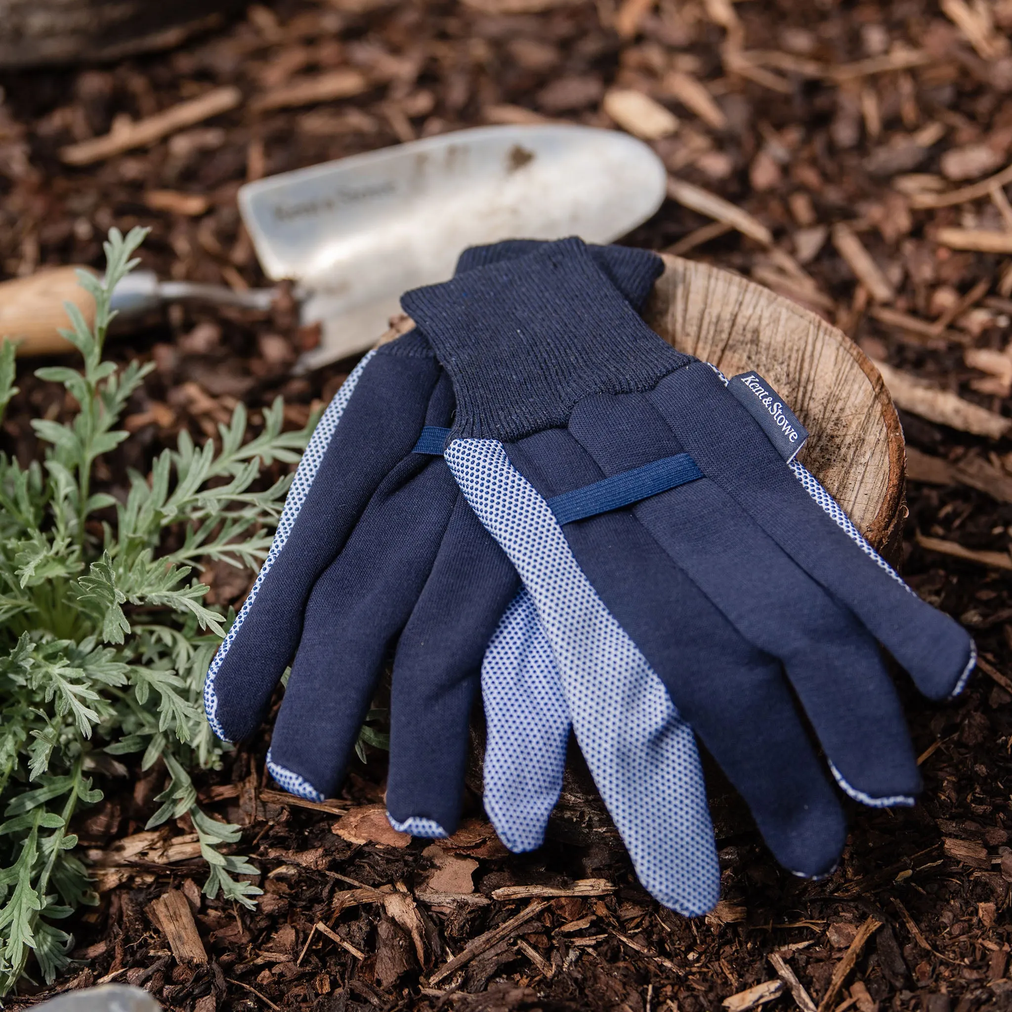 Kent & Stowe Navy Jersey Cotton Gloves