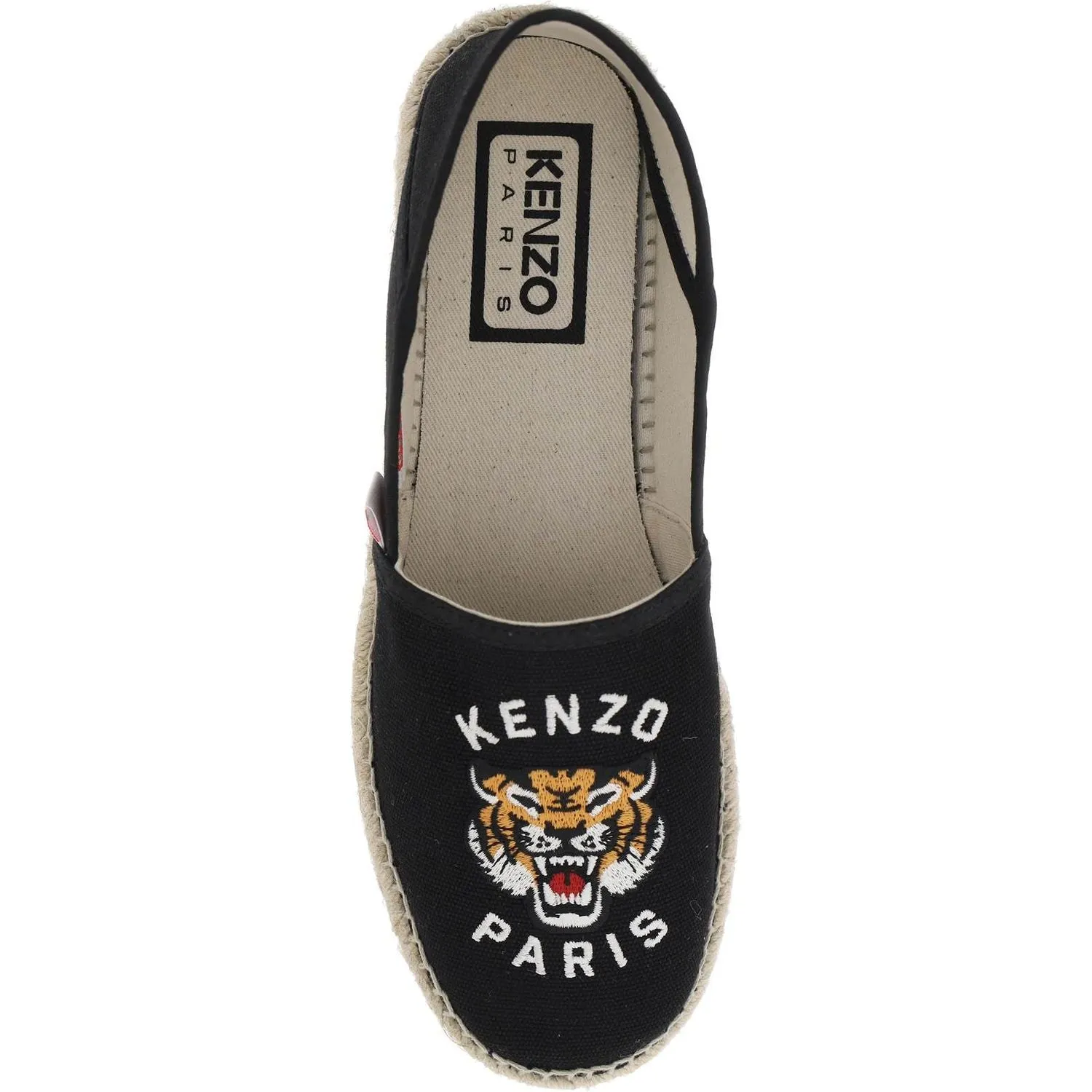 Kenzo canvas espadrilles with logo embroidery