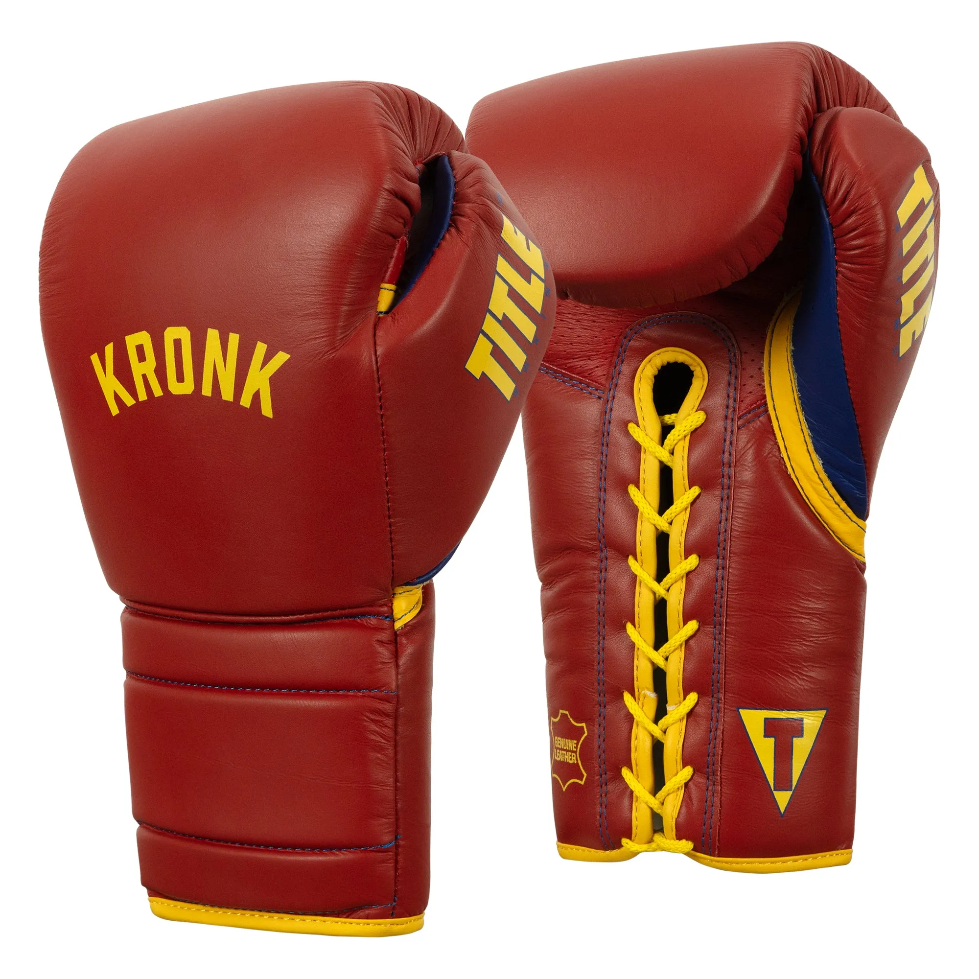 KRONK Boxing Gym Lace-Up Training Gloves