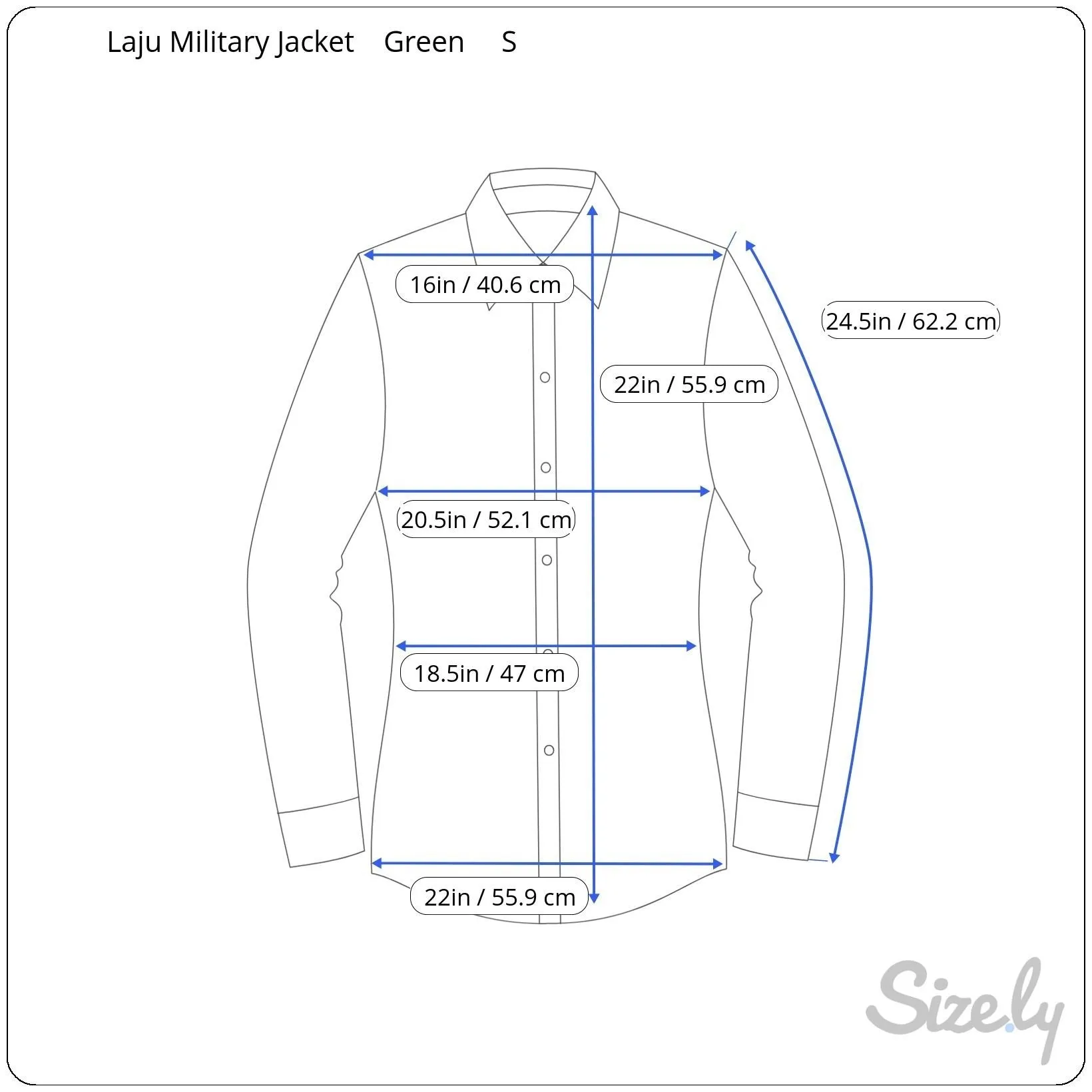 Laju Womens Army Green Snap Front Crew Collar Roll Tab Sleeve Utility Jacket - L