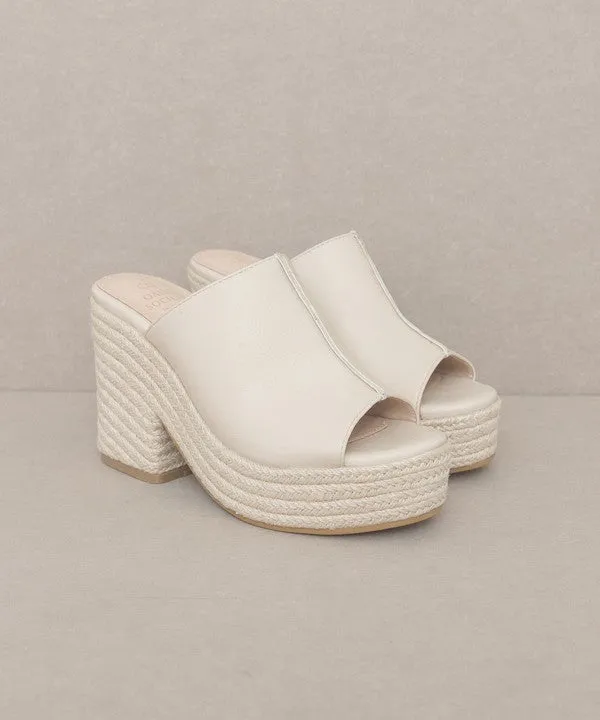 Melissa - Espadrille Platform Slide