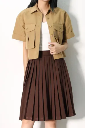 Mika Oversized Military Top