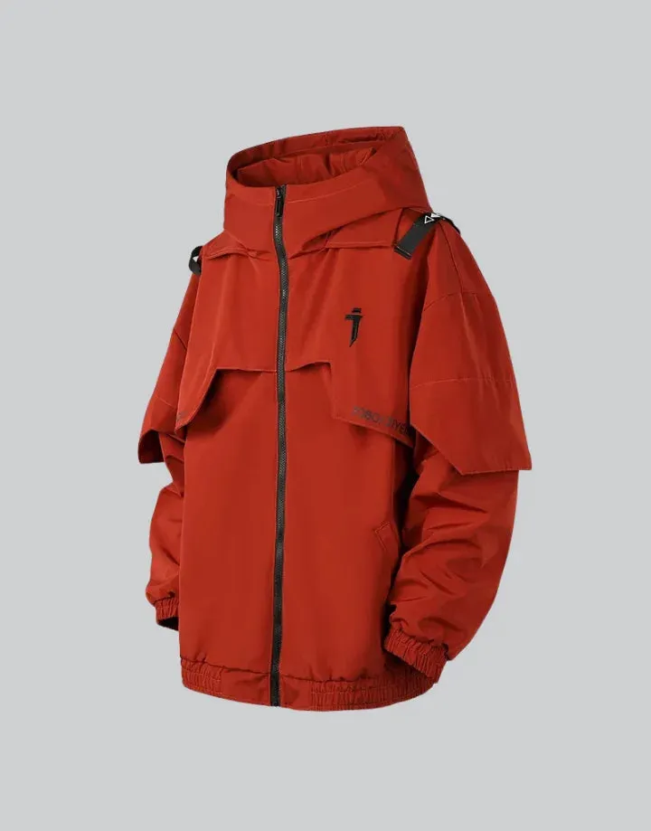 Orange Techwear Jacket