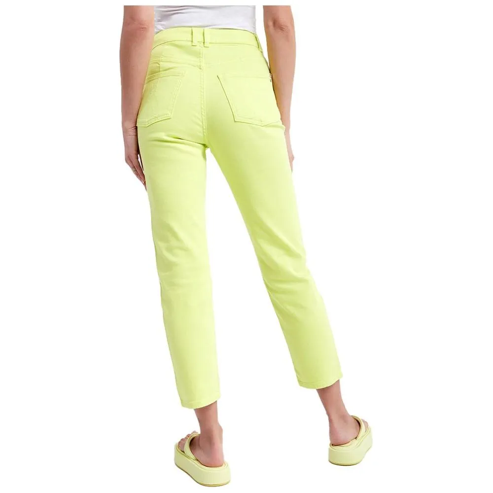 Patrizia Pepe Chic High-Waisted Lime Trousers