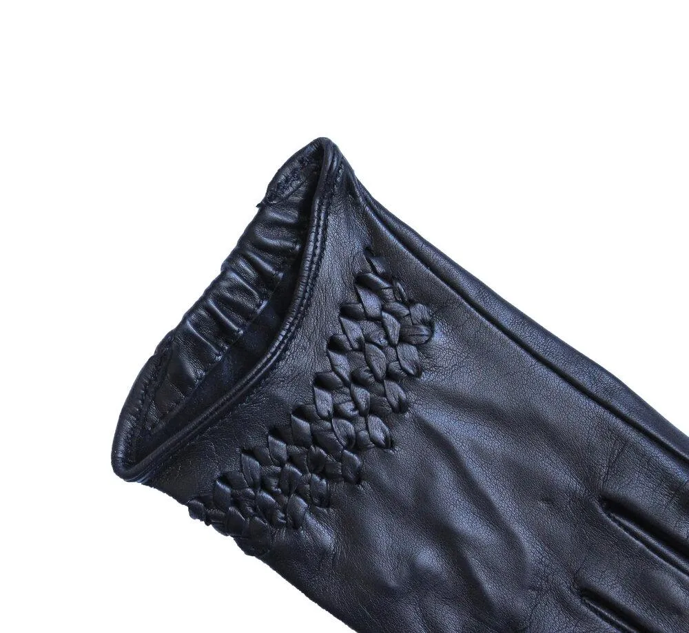 Raphaelle - Women's Unlined Leather Driving Gloves