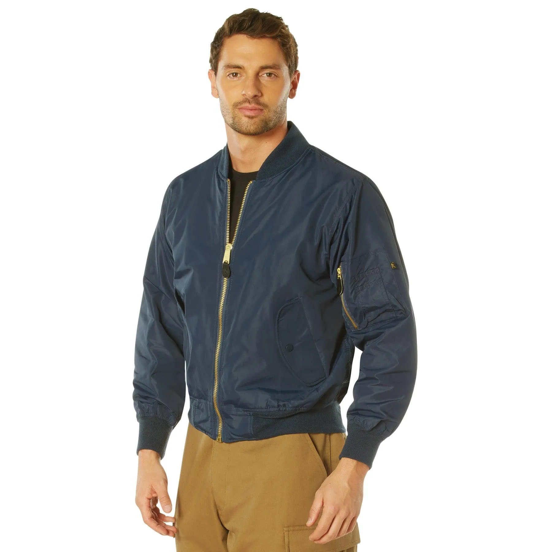 Rothco Mens Lightweight MA-1 Nylon Flight Jacket