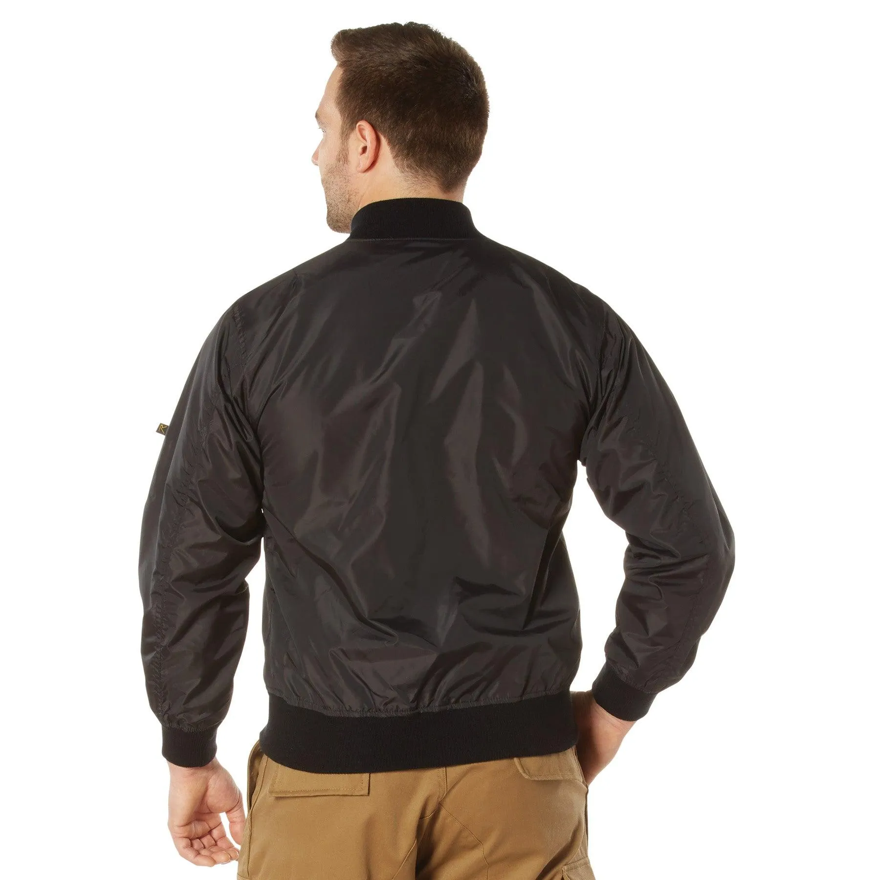 Rothco Mens Lightweight MA-1 Nylon Flight Jacket