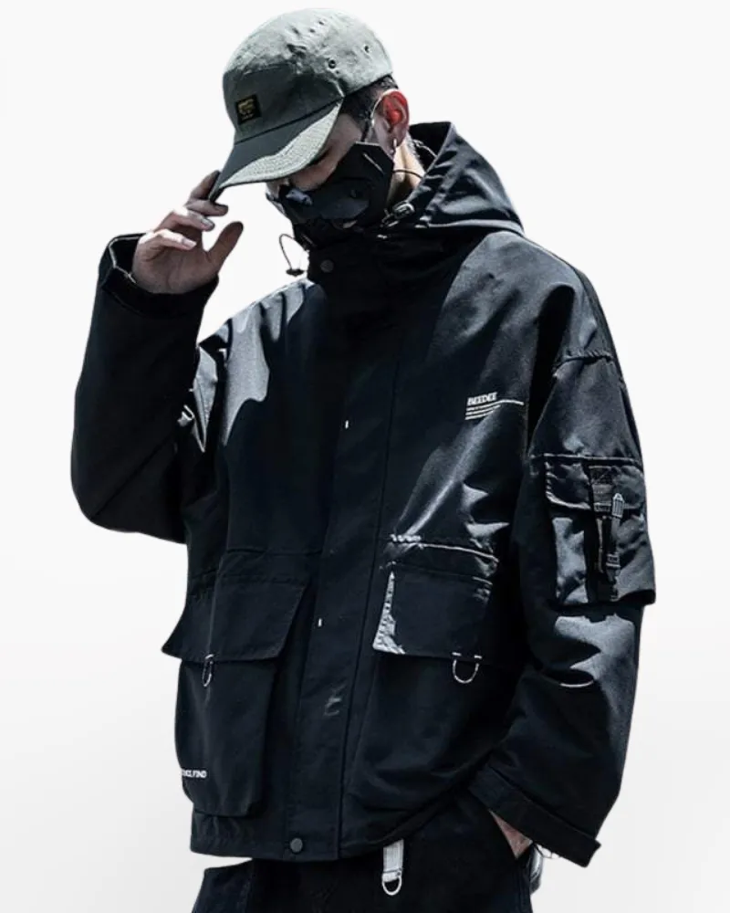 Techwear Cargo Utility Jacket