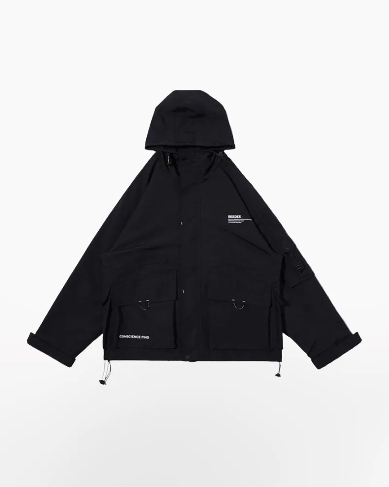 Techwear Cargo Utility Jacket