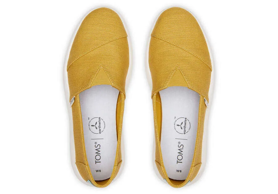 TOMS Womens Alpargata Espadrilles - Mustard