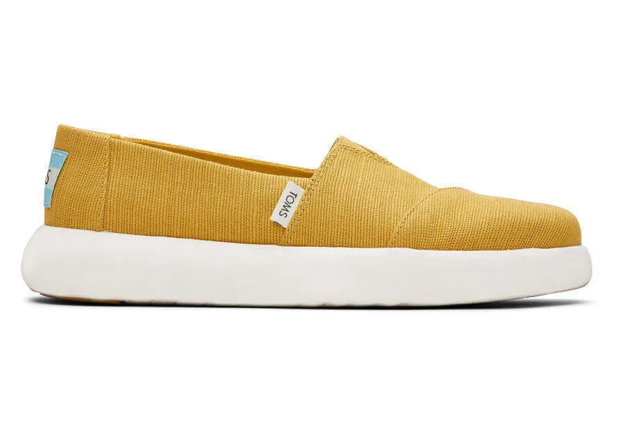 TOMS Womens Alpargata Espadrilles - Mustard