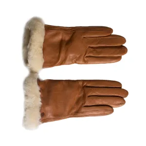 UGG Classic Leather Smart Chestnut Gloves - Women's