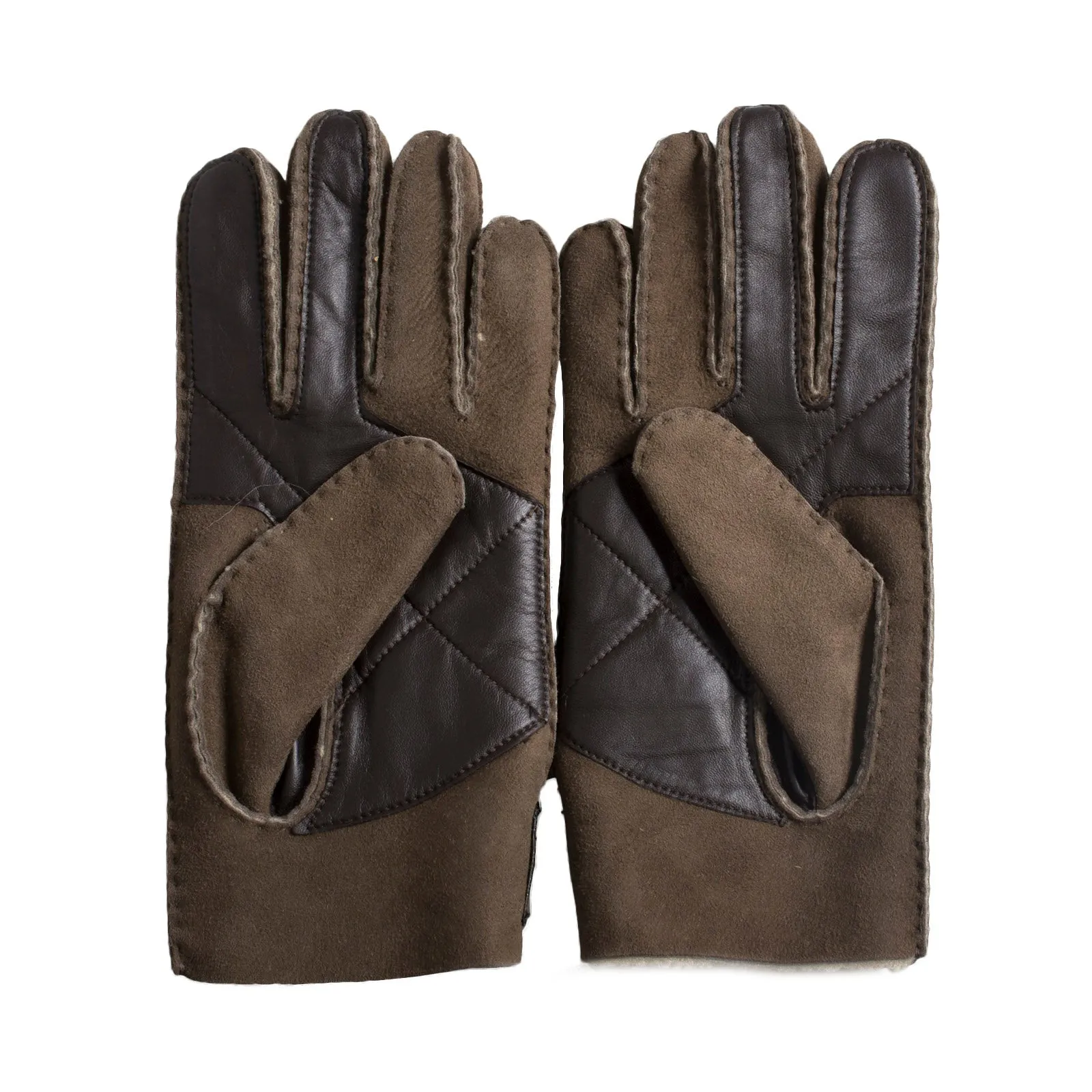 UGG Sheepskin Snap Tab Slate Curly Glove - Men's