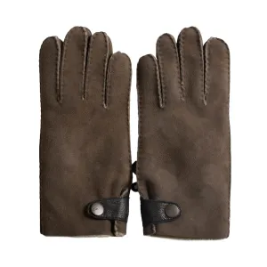 UGG Sheepskin Snap Tab Slate Curly Glove - Men's